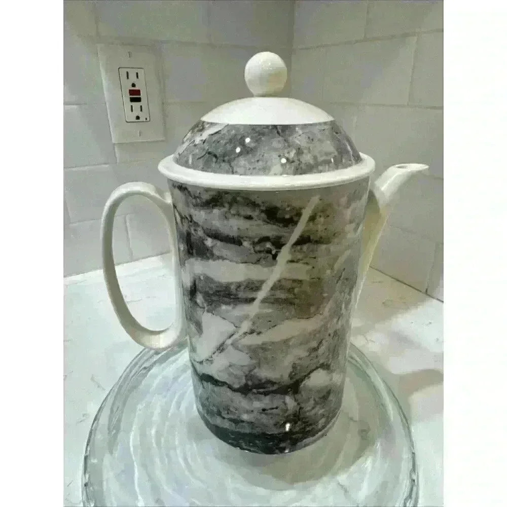 RAVENNA Villeroy & Boch Coffee/Tea Pot 7.5" tall made in Luxembourg Pre-Owned